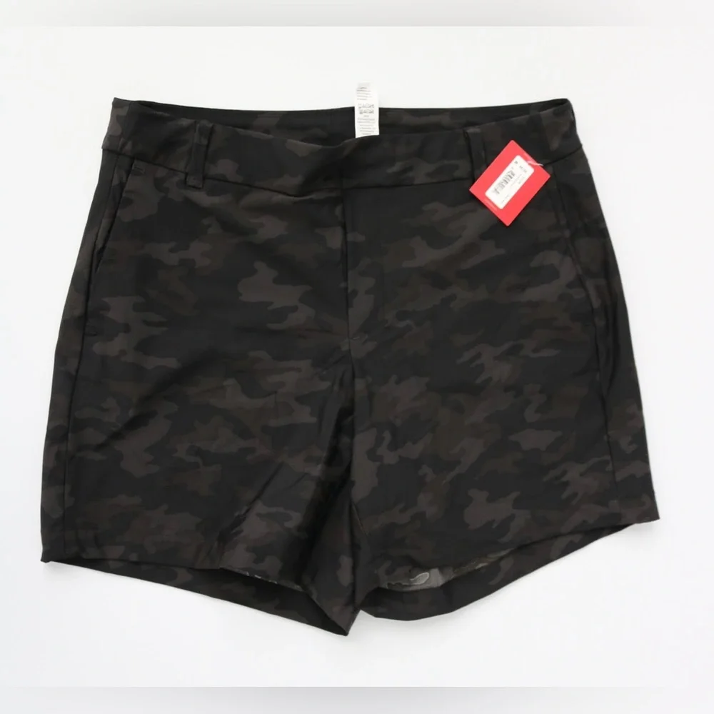 NWT- Spanx shorts in a black camo print. Size medium - Picture 5 of 5
